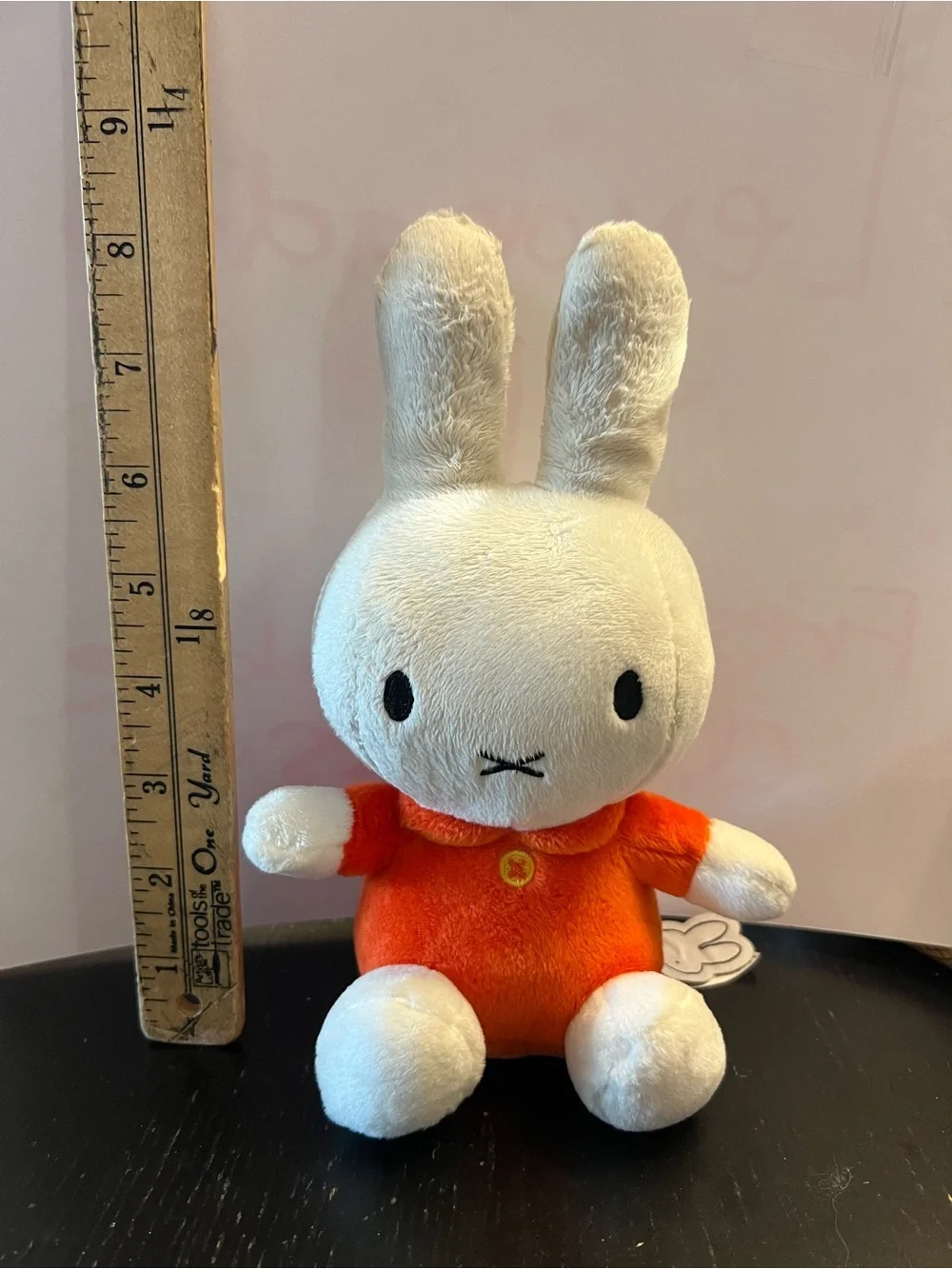 miffy Plush Bunny in White with Orange Outfit 8inches